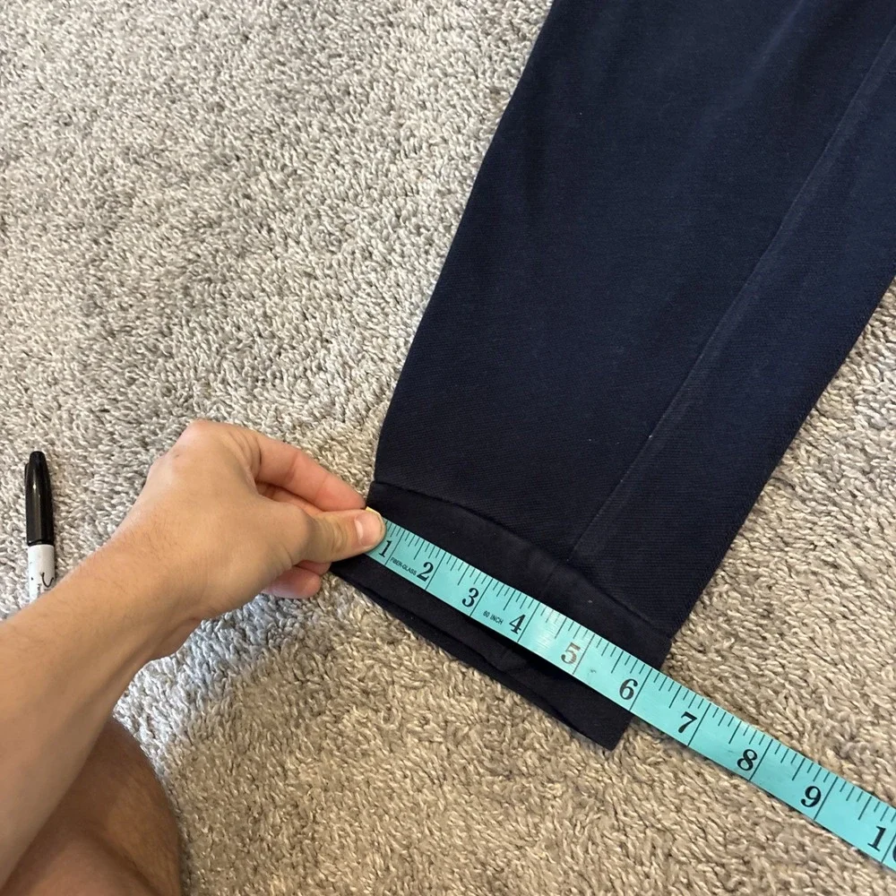 Brooks Brothers Jogger Drawstring Tapered Sweatpants Men's Sz L Blue Mesh Thick